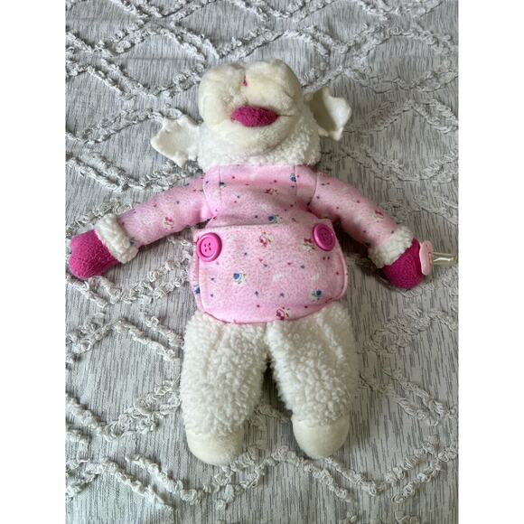 Baby Girl Lamb Chop Plush Hand Puppet 1990 Shari Lewis with Pacifier Pink Target - Picture 2 of 5